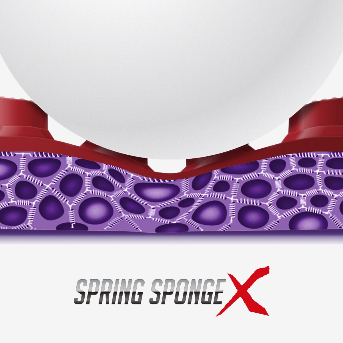 Butterfly Table Tennis Rubber Bugller - Spring Sponge X